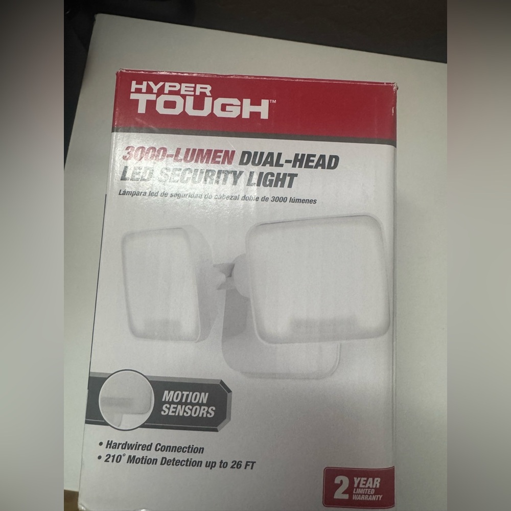Hyper Tough Hardwired Motion Activated Security Light,